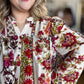 Garden Party Plus-Size Peasant Top