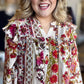 Garden Party Plus-Size Peasant Top