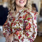 Garden Party Plus-Size Peasant Top