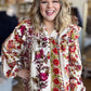 Garden Party Plus-Size Peasant Top