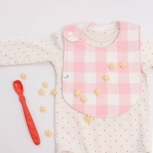 Gingham Snap Infant/Toddler Bib