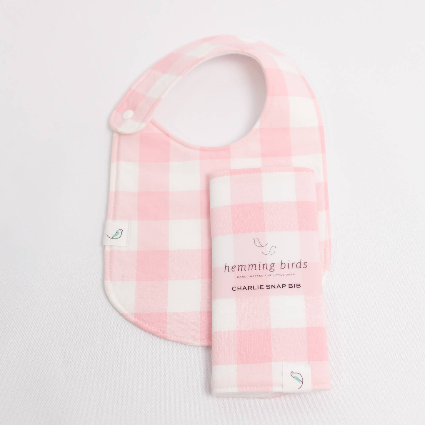 Gingham Snap Infant/Toddler Bib