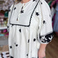 "Give Me Sunshine" Curvy Black & White Stencil Dress