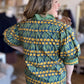 Golden Hour Curvy Green Tulip Top