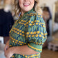 Golden Hour Curvy Green Tulip Top