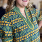 Golden Hour Curvy Green Tulip Top