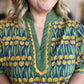 Golden Hour Curvy Green Tulip Top