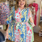 Guest of Honor Curvy Botanical Mini Dress