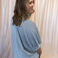 Hail Mary Curvy Navy Stripe Dolman Top