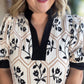 Happy Honeybee Curvy Embroidered Top