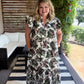 Harvest Hues Curvy Floral Midi Dress