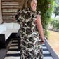 Harvest Hues Curvy Floral Midi Dress