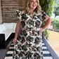 Harvest Hues Curvy Floral Midi Dress