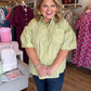 Hey There, Honeydew Plus-Size Green Stripe Top