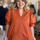 Hey there, Stud Curvy Copper Studded Shirt