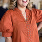 Hey there, Stud Curvy Copper Studded Shirt
