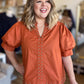 Hey there, Stud Curvy Copper Studded Shirt