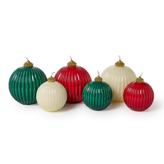 High-Gloss Ornament Ball Candles