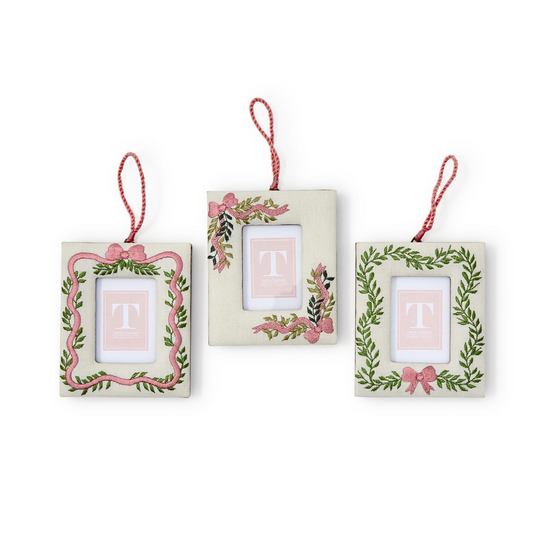 Holiday Memories Embroidered Photo Ornament