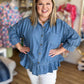 Hometown Honey Plus-Size Denim Ruffle Top