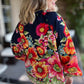 In Fall Bloom Plus-Size Floral Top