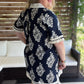Indigo Drift Curvy Contrast Trim Dress