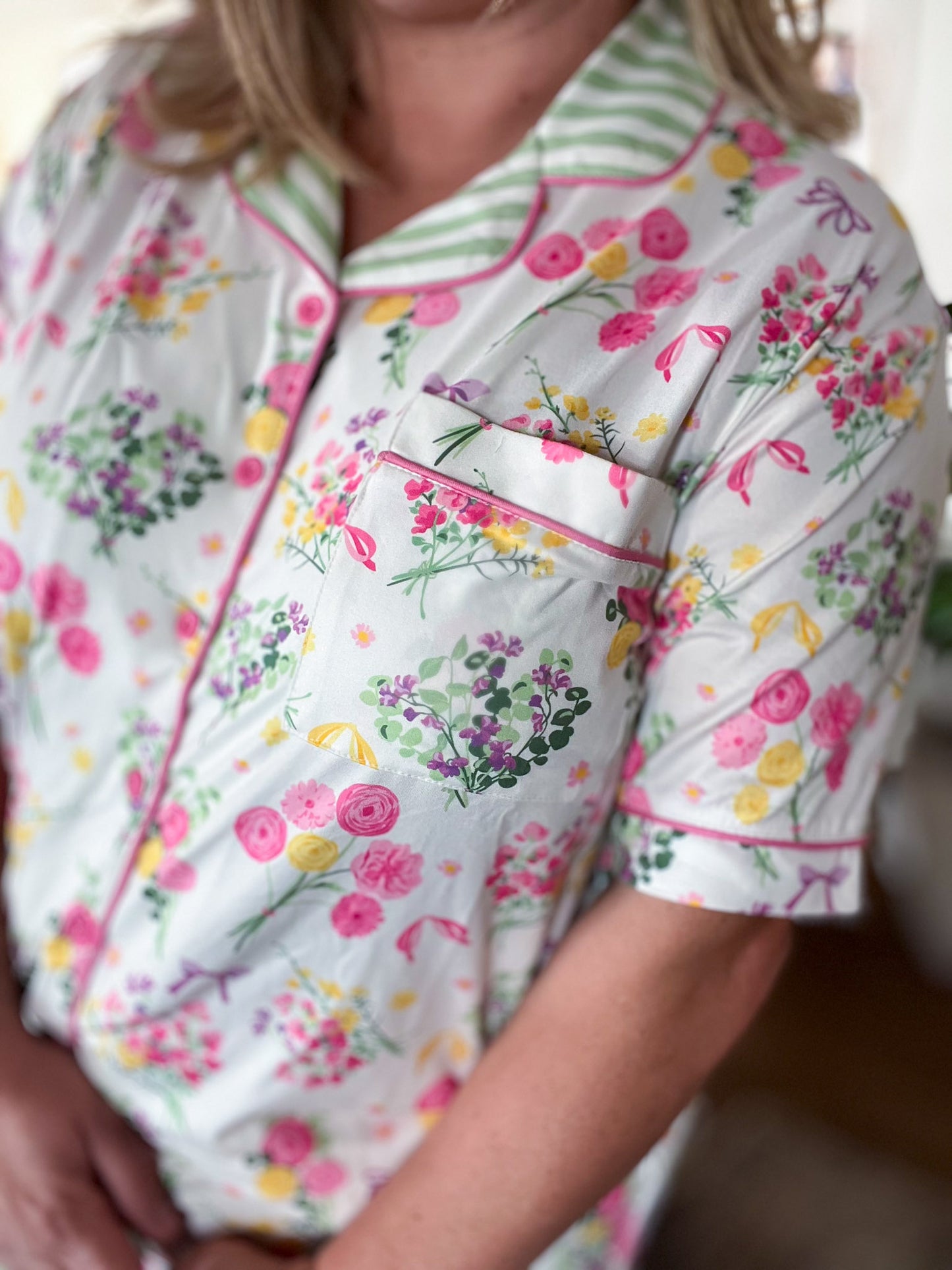 In the Morning When I Rise Pajama Short Set