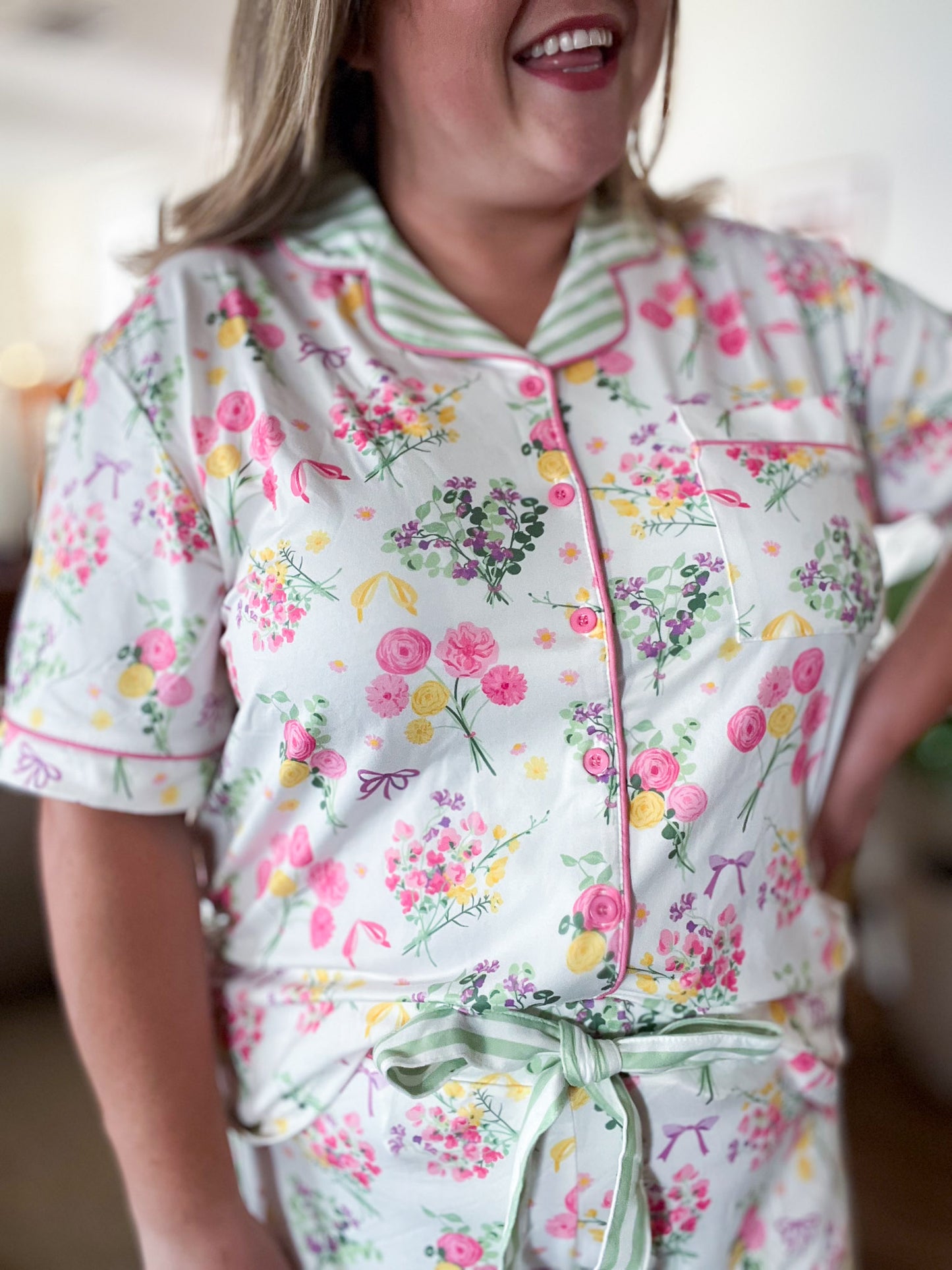 In the Morning When I Rise Pajama Short Set