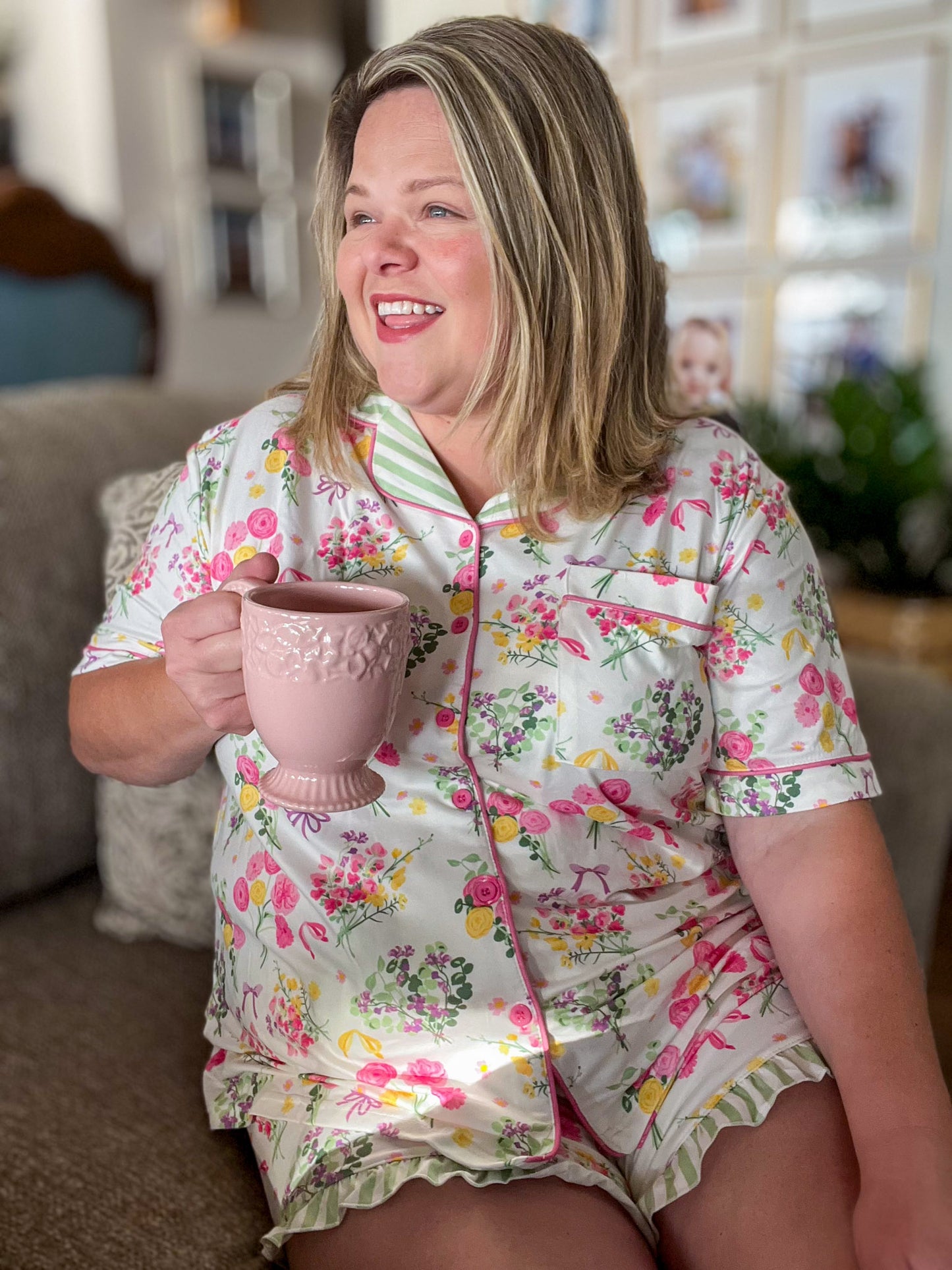 In the Morning When I Rise Pajama Short Set