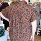 It's Butterfly Season Curvy Brown Top