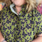 It's Butterfly Season Curvy Olive Top