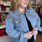 It's a Rhinestone World Light Denim Jewel Jacket