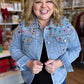 It's a Rhinestone World Light Denim Jewel Jacket