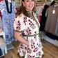 Japanese Tea Gardens Ecru Floral Dress