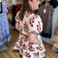 Japanese Tea Gardens Ecru Floral Dress