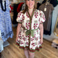 Japanese Tea Gardens Ecru Floral Dress