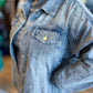 Jingle & Bling Plus-Size Studded Denim Jacket
