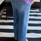 Judy Blue Mid Rise Claudia Ankle Wide Medium Wash Jeans