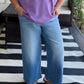 Judy Blue Mid Rise Claudia Ankle Wide Medium Wash Jeans