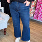 Judy Blue Plus-Size High Waist Amy Kick Flare Dark Jeans