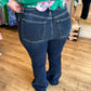 Judy Blue Plus-Size High Waist Dark Wash Flare Jeans