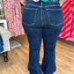 Judy Blue Plus-Size High Waist Dark Wash Flare Jeans