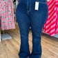 Judy Blue Plus-Size High Waist Dark Wash Flare Jeans