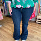 Judy Blue Plus-Size High Waist Dark Wash Flare Jeans