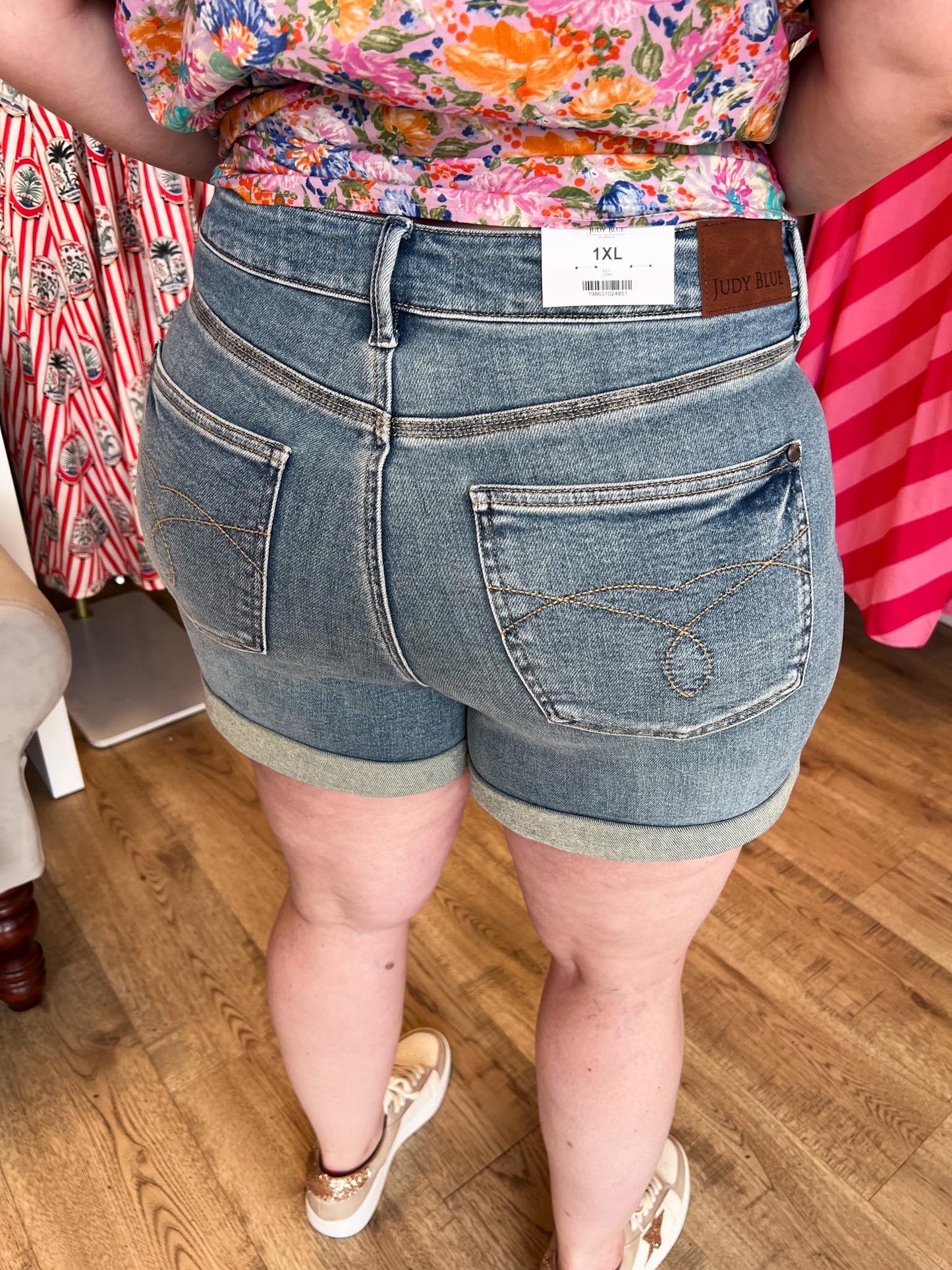 Judy Blue Plus-Size Light Wash Shorts