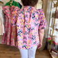 "Come Fly with Me" Pink Butterfly Blouse