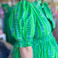 "Bloom Where You Are Planted" Curvy Green Vine Floral Maxi Dress