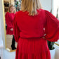 "Hot Date" Red Smocked Dress