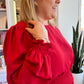 "Hot Date" Red Smocked Dress