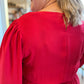 "Hot Date" Red Smocked Dress